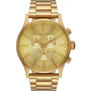 Nixon A386502-00 The Sentry Champagne/Gul guldtonet stål Ø42 mm