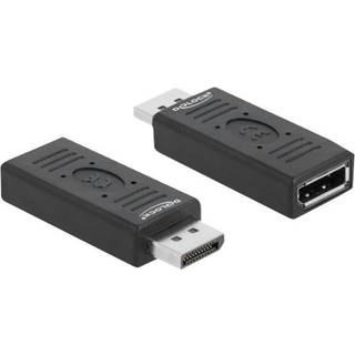 Delock Displayport han/han adapter - 4K/60Hz - Sort
