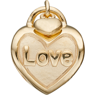Christina Collect - LOVE LOCK forgyldt charm til sølvarmbånd**