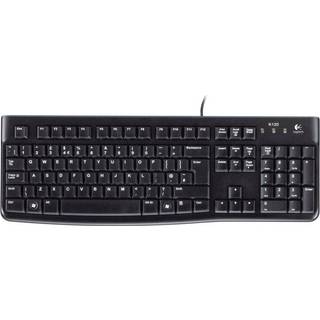Logitech K120 Corded Keyboard tastatur USB Russisk Sort