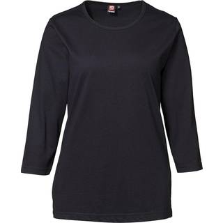 ID 0313 PRO Wear T-shirt 3/4 ærmet dame Sort 5XL
