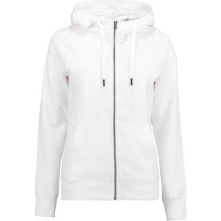 ID Klassisk Hoodie med m. Lynlås Dame Hvid - L
