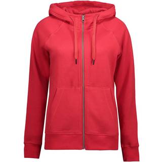 ID 0639 CORE hoodie zip dame Rød 2XL