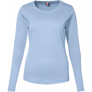 ID Interlock Dame Langærmet t-shirt - Lys Blå - S