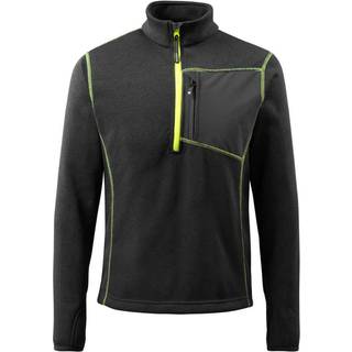 MASCOT HARDWEAR Reims striktrøje med kort lynlås, sort - 4XL
