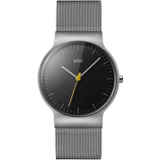 Braun Men’s Classic Slim Mesh Black Dial Watch BN0211BKSLMHG