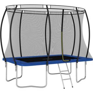trampolinsæt 274x183x76 cm 150 kg rektangulær