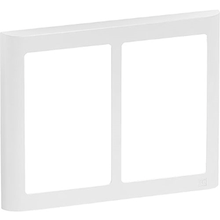 LK Fuga Soft Design + Ramme 2 X 1 1/2 Modul Hvid - 560D62151L