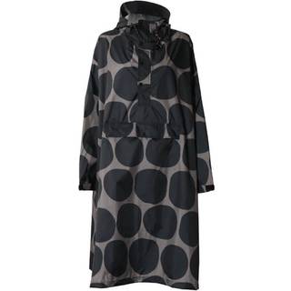 Black Polka Regnponcho, Black Polka, One Size