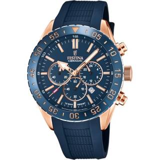 Festina F20516-1 Ceramic Blå/Gummi Ø44 mm