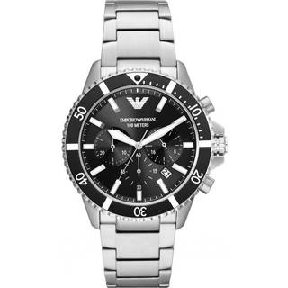 Emporio Armani AR11360 World Explorer Sort/Stål Ø43 mm