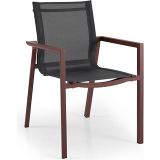 Brafab, Delia Stabelstol Antracit/Textilene Brafab