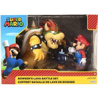 Jakks Super Mario 4 Inch Mario vs. Bowser Figure Set