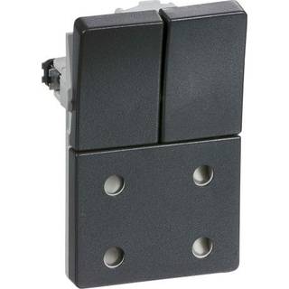 LK Fuga Stikkontakt Dobbelt 1 1/2 Modul, U/jord Koksgrå - 501D81151L