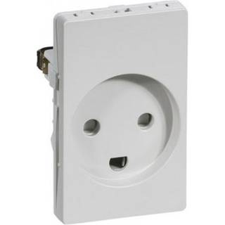 LK Fuga Stikkontakt Med Jord 1 1/2 Modul Lysegrå - 501D56111L