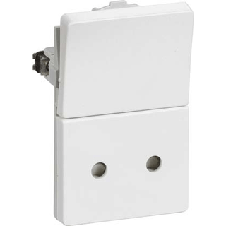 Fuga stikkontakt uden jord 1 1/2 modul 2p hvid