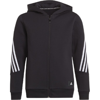 Future Icons 3-Stripes Full-Zip hættetrøje - Black / White - 110