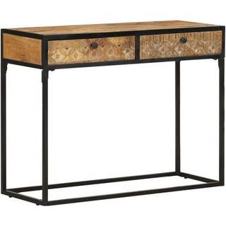 konsolbord 100x35x75 cm massivt mangotræ