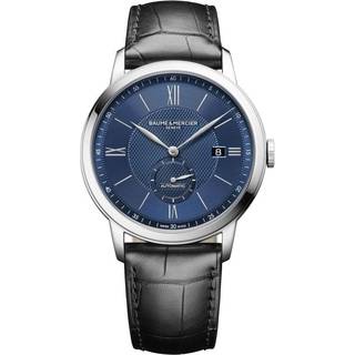 Baume & Mercier - Classima Automatic 42mm Stainless Steel and Alligator Watch, Ref. No. 10480 - Men - Blue