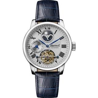 Ingersoll The Riff Automatic Silver Dial Blue Leather Strap Men's Watch I07401