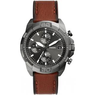 Fossil FS5855 Bronson Brown Leather Strap Watch - W10277