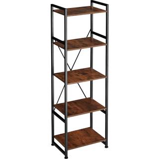 Reol Manchester 47,5 x 34,5 x 151,5 cm - Industrielt lyst træ, egetræ Sonoma