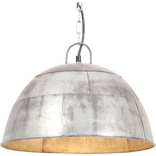 industriel vintage hængelampe 25 W rund 41 cm E27 hvid