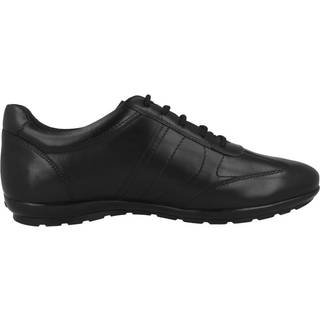 GEOX Herren Schnürschuhe schwarz Glattleder