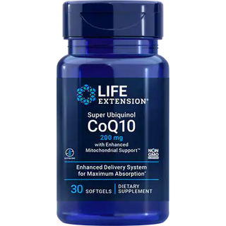 Super Ubiquinol CoQ10 med forbedret mitokondriel støtte, 200mg - 30 softgels