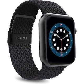 Puro Apple Watch rem - S/M - Nylon (42-49 mm) - Sort