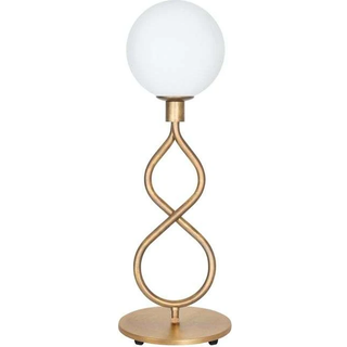 Konsthantverk Eld Bordlampe Rå - Bordlamper Messing Mat Hvid - 1445-6