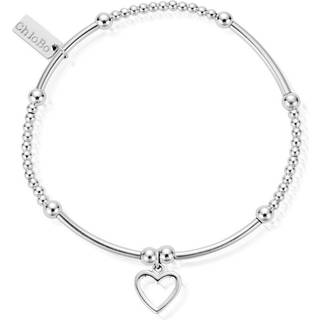 ChloBo Silver Cute Mini Heart Bracelet - Silver - 18cm