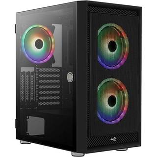AeroCool Geh Midi Graphite black v3 MicroATX/ATX/M - Kabinet - Tower - Sort