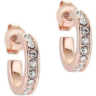 Ted Baker Rose Gold Crystal Nano Huggie Earrings - Rose Gold