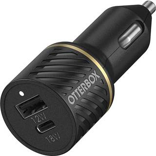 OtterBox Car Charger 30W - USB-C 18W + USB-A 12W USB-PD - black