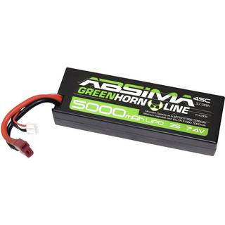 Absima - 4140009 - 7.4V Lipo batteri med 5000 mAh, 50C i Hardcase med Deans stik