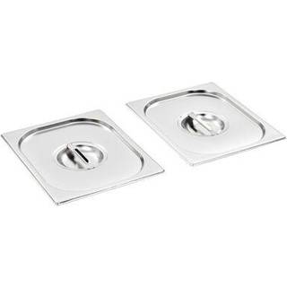 Bradepandelåg til GN 1/2 rustfrit stål 2 stk.