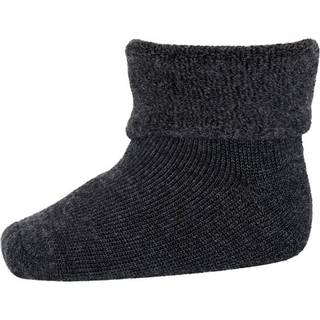 MP Denmark - Rip Wool Uldsokker - Dark Grey Melange - 17-18