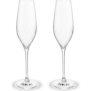 Holmegaard Cabernet Lines champagneglas 29 cl 2 stk.