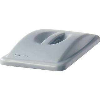 Plast låg, Rubbermaid,lukket grå