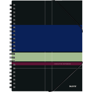 Notesblok Be Mobile Exec. A4 kvadr. wireindb. PP, vnr. 44630000 (3stk)