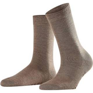 Soft Merino Uld Ankelstrømpe - Lysebrun