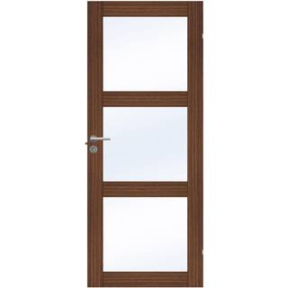 Fransk dør fra Swedoor, Unique GW03L, Valnød, Advance-line, 82,5 X 204 - M9X21