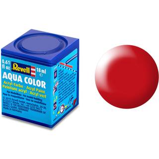 Aqua leuchtrot, seidenmatt