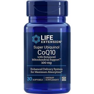Super Ubiquinol CoQ10 med forbedret mitokondriel støtte, 100mg - 30 softgels