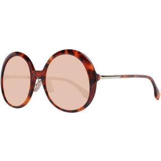 Fendi Kvinde FF 0430/S 0UC/W7 Outlet solbriller Acetat Havana Orange Rund Normal