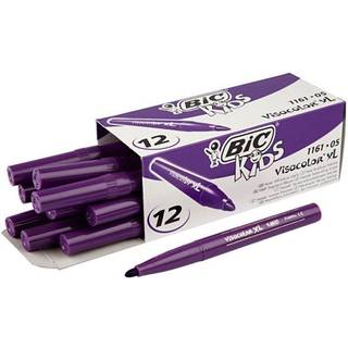 BIC Visa Color Tusch Mørk Lilla 3 mm - 12 stk.