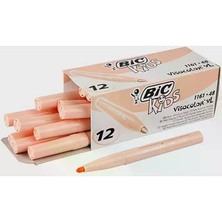 BIC Visa Color Tusch 3 mm - Lys Pudder, 12 stk.