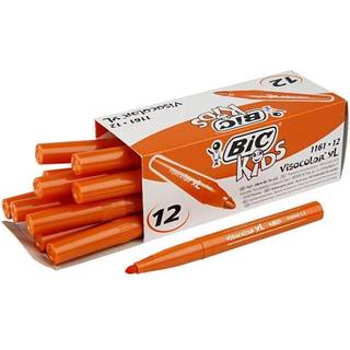 BIC Visa Color Tusch 3 mm - Mellem Orange, 12 stk.