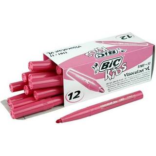 BIC Visa Color Tusch, 3 mm, Pink - 12 stk.